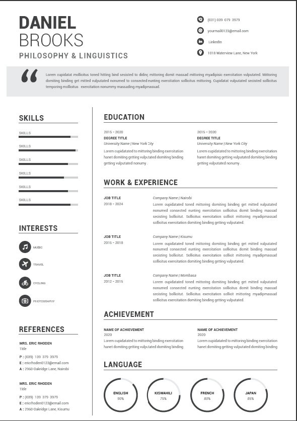The CV Firm - Dashboard